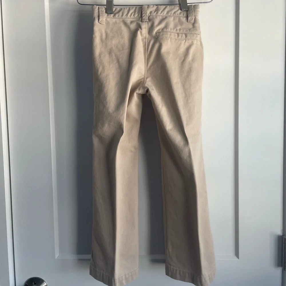 LIKE NEW Boys Khaki Pants - size 6 slim tan